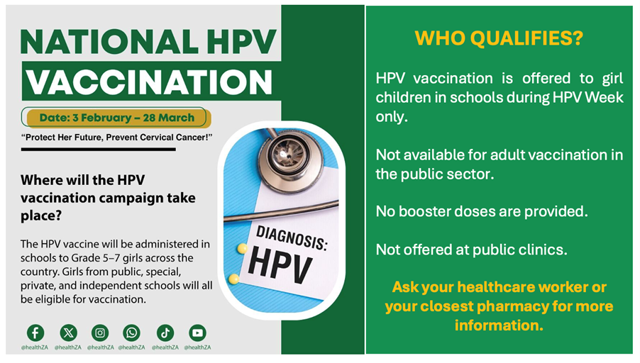 National HPV Vaccination — where the campaign takes place
